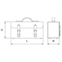 TRAMONTINA - MALETA COURO MEDIA 44952/022-