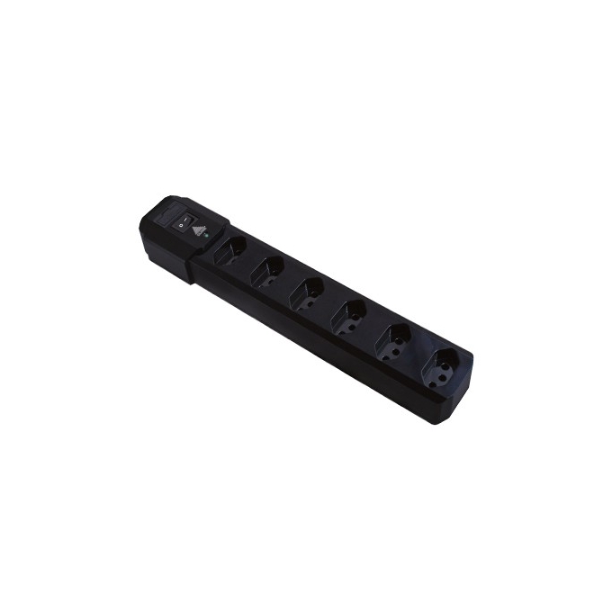 F. DE LINHA 6 TOMADAS - F 6 PRETO - CLONE-