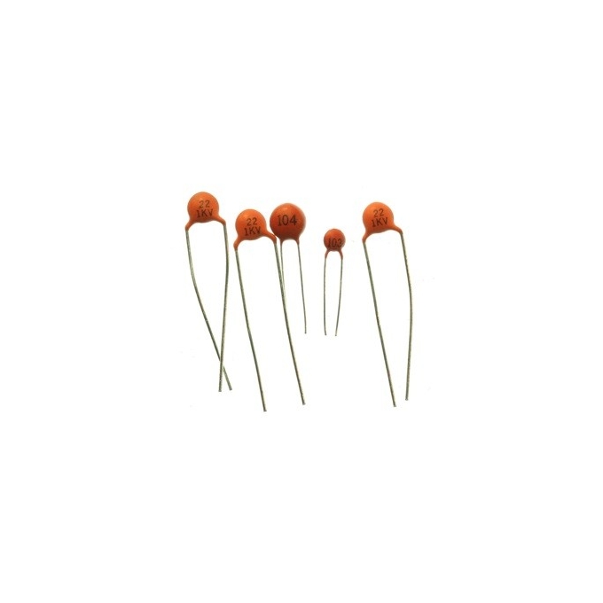 CAP.CERAMICO (PACOTE COM 10 UNIDADES )-    220 pF - 221