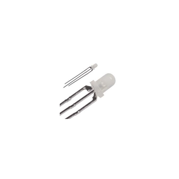 LED BICOLOR - 5MM - VM/VD - FOSCO C/ 3 TERMINAIS