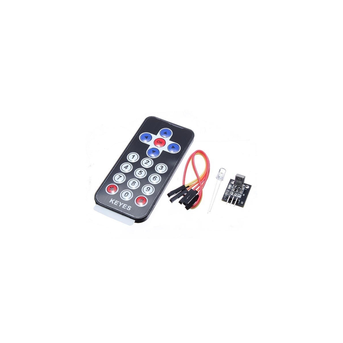 ARDUINO - ACESSORIO - KIT CONTROLE REMOTO INFRAVERMELHO C/ MODULO IR