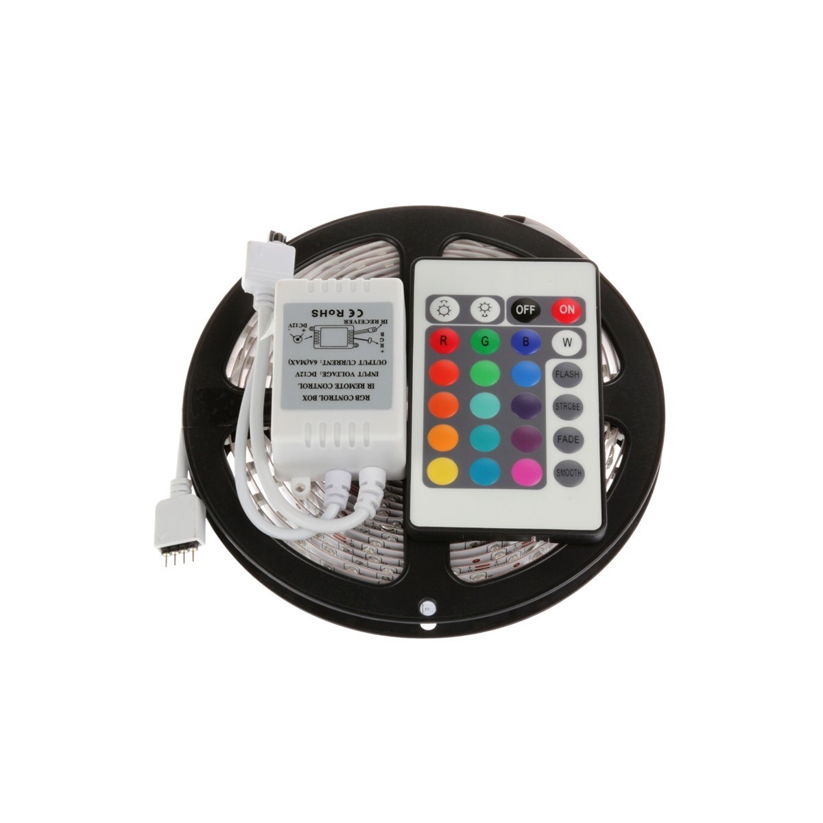 LED - SMD ROLO FITA RGB  (5050) - 5 METROS (COM CONTROLE )