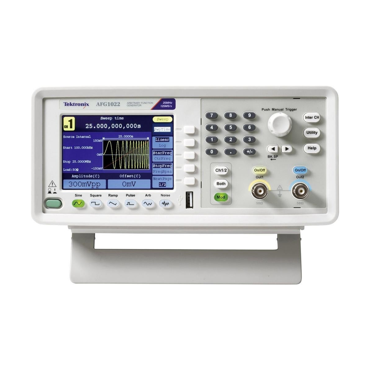 GERADOR DE FUNCOES - AFG 1022 - 2 CANAIS - 125MS/S - 25 MHZ WAVEFORM