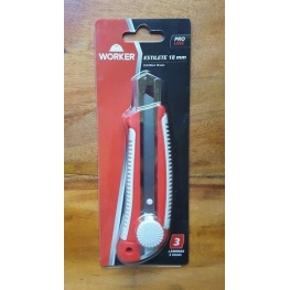 WORKER - ESTILETE PROFISSIONAL 18MM C/ROSCA