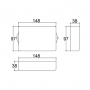 CAIXA PB-114/2-TE ( 147 X 97 X 36 )