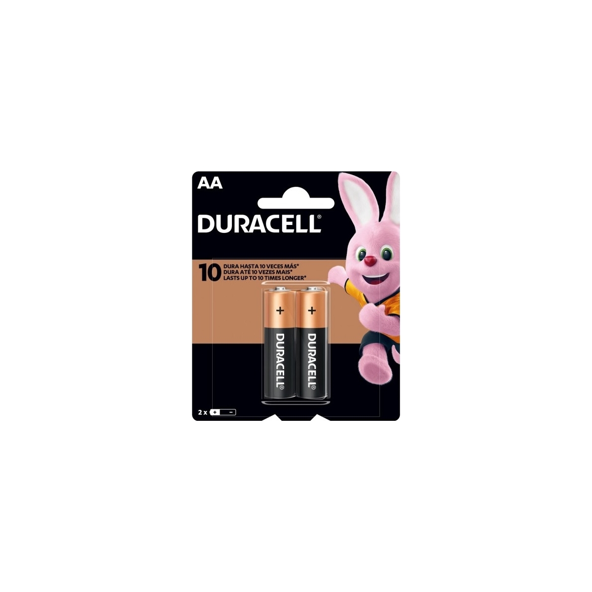 BATERIA ALCALINA DURACELL AA - PEQUENA ( CARTELA C/ 2 UNIDADES )