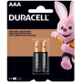 BATERIA ALCALINA DURACELL AAA - PALITO CART. C/02 