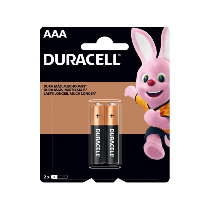 BATERIA ALCALINA DURACELL AAA - PALITO CART. C/02 