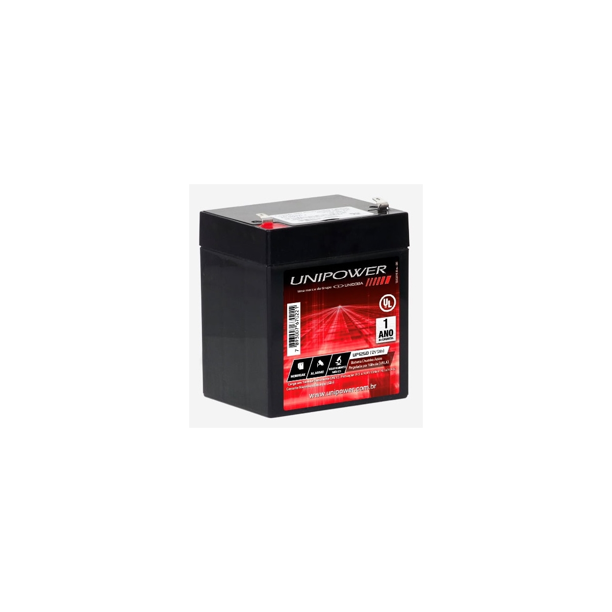 BATERIA SELADA 12V -   5AH - UNIPOWER