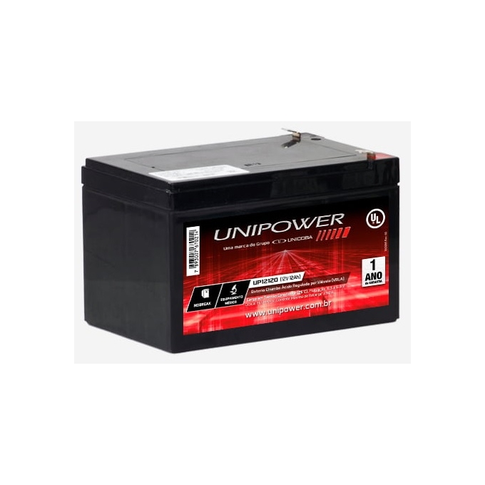 BATERIA SELADA 12V - 12AH - UNIPOWER