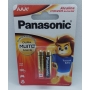 BATERIA ALCALINA PANASONIC AAA ( CARTELA C/ 2 UNIDADES )