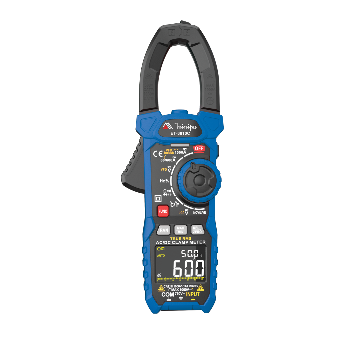 MINIPA - ALICATE AMPERIMETRO - ET 3810            