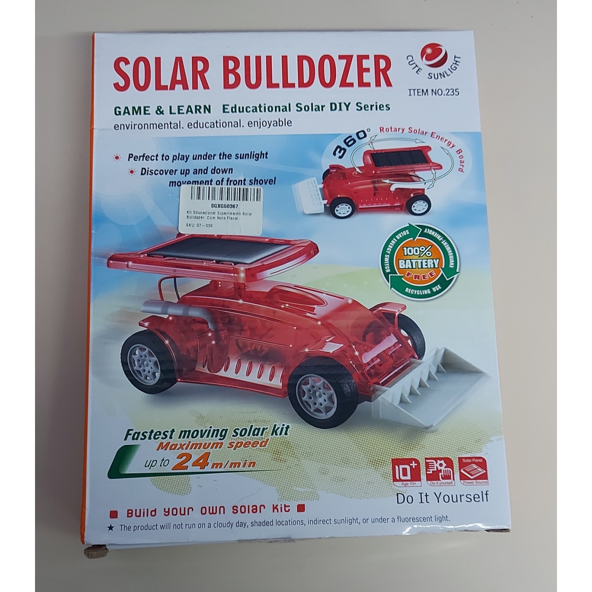 KIT EXPERIMENTOS - SOLAR BULLDOZER