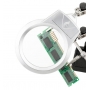 SOLVER - SUPORTE DE FERRO DE SOLDA COM LUPA LED - SLP-100