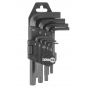 954 - JOGO DE CHAVES ALLEN CURTA 1,5MM A 10MM C/ 9 PECAS CROMOVANADIUN