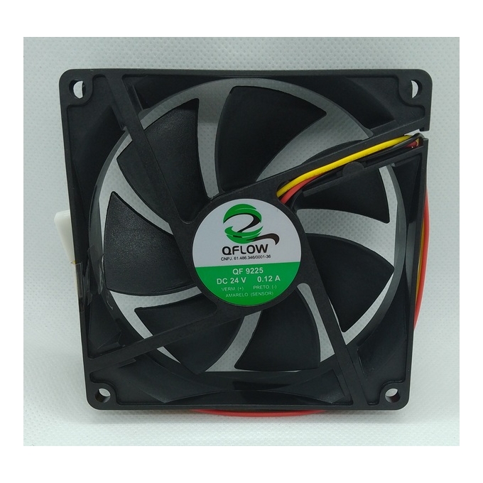 VENTILADOR - QFLOW - QA9225DV  - 24VDC - 92 x 92 x 25 CM - 3 FIOS (Q90SD5R-3F)