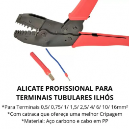 ALICATE HT 336E2 - 301E2 - CRIMP TERMINAL TUBULAR - 22/16AWG