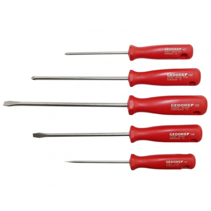 GEDORE - JOGO DE CHAVE FENDA - 05 PECAS - R38001005