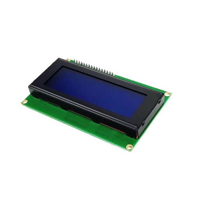 DISPLAY LCD 4X20 COM BACK LIGHT AZUL - COM I2C - SOLDADO
