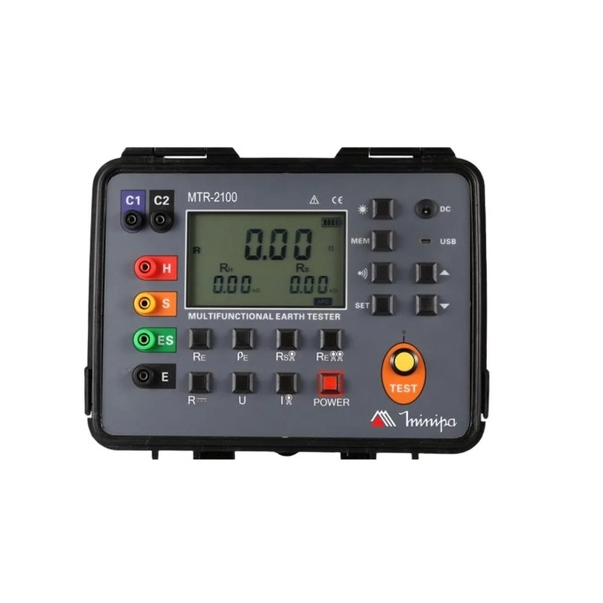 TERROMETRO DIGITAL CAT IV - MTR 2100 - USB - 4 ESTACAS