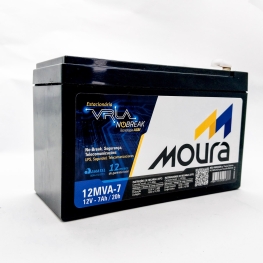 BATERIA SELADA VLRA - 12MVA-7  - 12V -    7AH - MOURA
