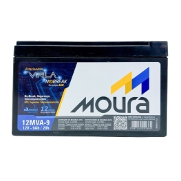 BATERIA SELADA VLRA - 12MVA-9  - 12V -    9AH - MOURA