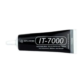 IMPLASTEC - COLA T-7000 - PRETO 110 ML - MULTIUSO - FIXA TELA CELULAR
