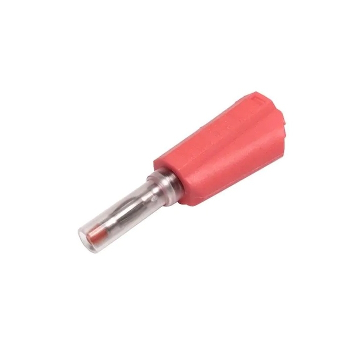 PINO BANANA DE SEGURANCA RETRATIL 4mm - PS-983 VERMELHO