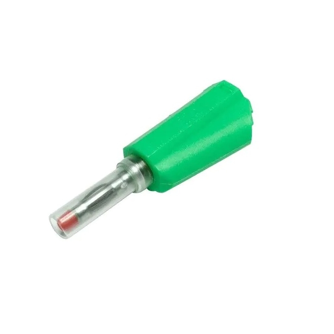 PINO BANANA DE SEGURANCA RETRATIL 4mm - PS-983 VERDE
