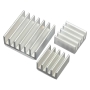 RASPBERRY - KIT DISSIPADOR ALUMINIO - 3 PECAS P/ PI3